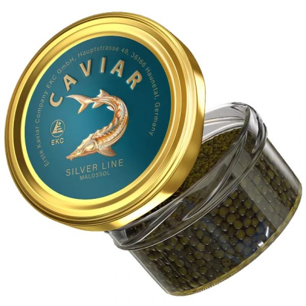 Eršketų ikrai  “SILVER LINE”  Malossol <em>(Acipenser baerii)</em> 50g