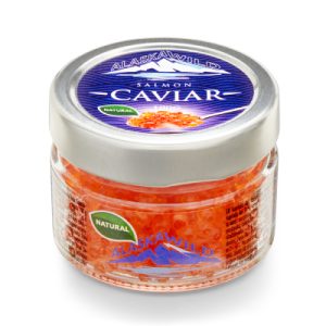 Rožinės lašišos (kuprių Oncorhynchus gorbuscha) ikrai ALASKA WILD 100g.